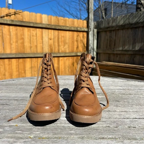NATURALIZER Catherine Womens Faux Leather Block Heel Ankle‎ Boots size 8.5 - Picture 3 of 12
